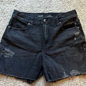 Old Navy High Rise Slouchy Straight Jean Shorts
